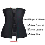 Corset Body Shaper Latex Waist Trainer Zipper Underbust Slim Tummy Waist Cincher Slimming Briefs Shaper Belt Shapewear Women-shapewear-XtraDealz -Black-S-United States-XtraDealz